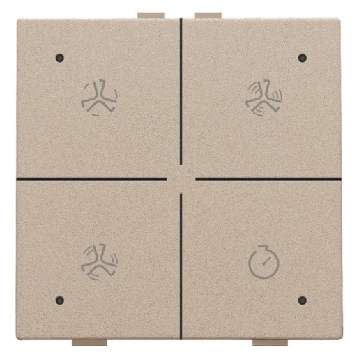 Niko Home Control Bediening ventilatie 4-voudig inbouw IP20 157-52054