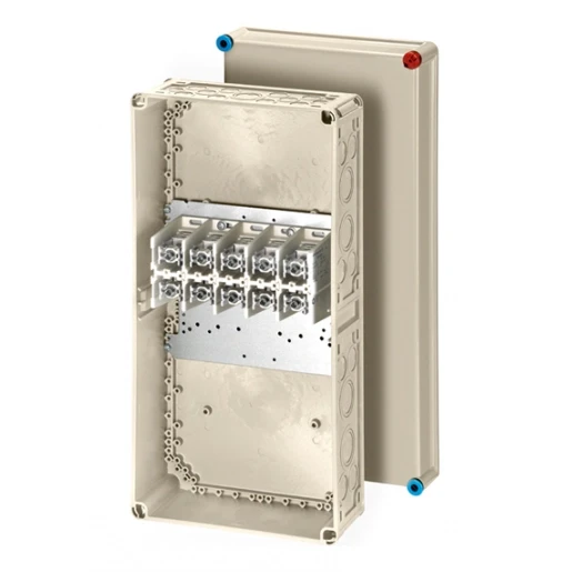 Hensel Kabeldoos IP65 BM4 2x 25-240/ 4x 25-120 mm² Cu/Alu 5 polig Grijs