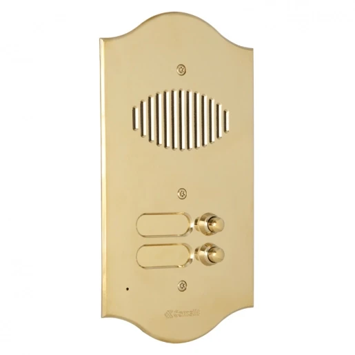 Comelit Roma Deurstation deurcommunicatie 1622 6 beltoetsen goud IP54 Inbouw (stucwerk) 3006/RI