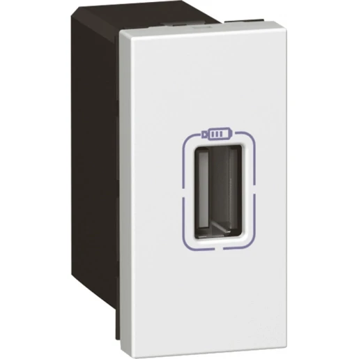 Legrand Mosaic USB-lader 100 - 240V 1500mA inbouw 5V 1 USB A wit 077591