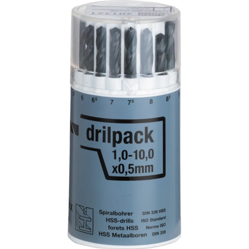 Cimco Spiraalborenset HSS 1-10mm 201320
