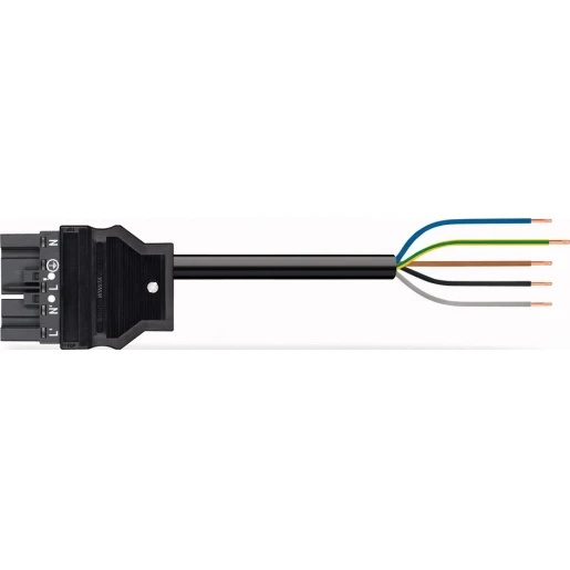 Wago Serie 771 Patchkabel gebouwinstallatie 5p Stekker Vrij kabeluiteinde 5000mm