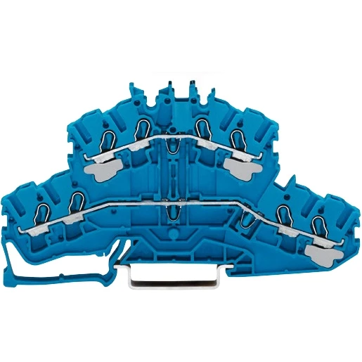 Wago Serie 2002 Verbindingsrijgklem 0,75-4mm² eendr. 0,25-2,5mm² meerdr. Blauw