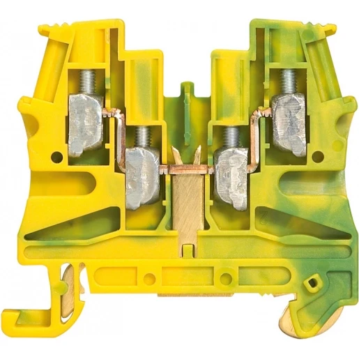 Legrand RIJGKLEM VIKING3 GROEN/GEEL 2X IN/UIT VOET
