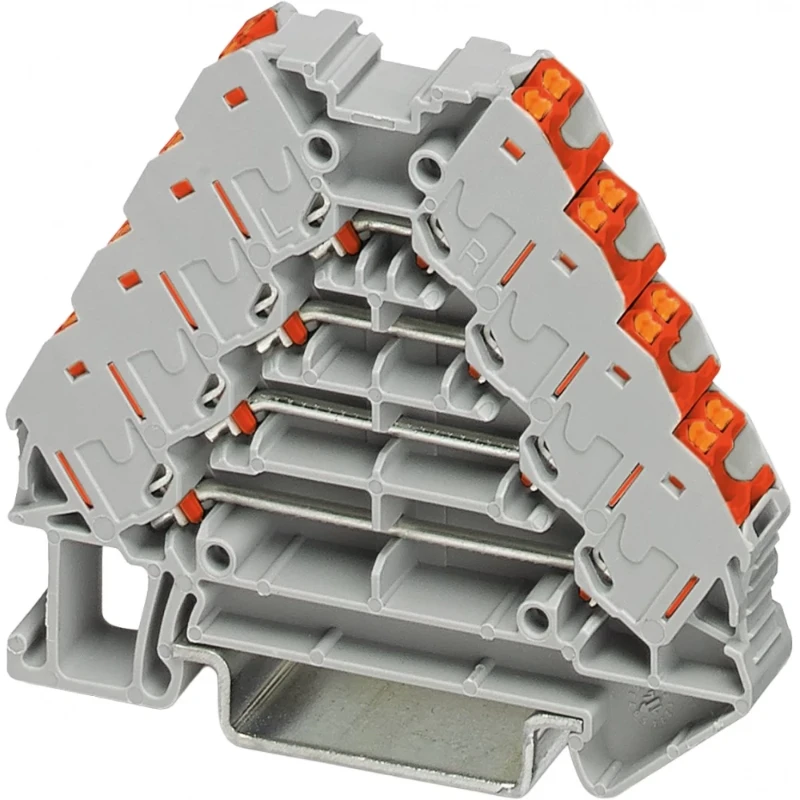 Phoenix Contact PTRV Verbindingsrijgklem 0,14-1,5mm² eendr. 0,14-1,5mm² meerdr. Grijs