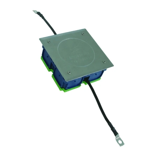 Dehn Test joint box 160x160x68mm with 2 cu conductors 16mm² l approx.230mm