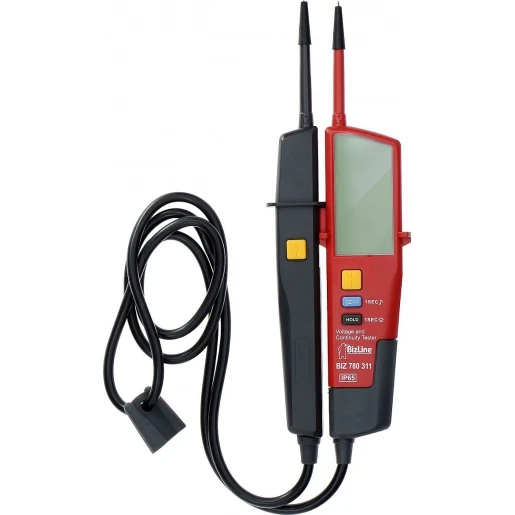Bizline Duspol digitale spanningzoeker 2-polig CAT IV 600V lcd display