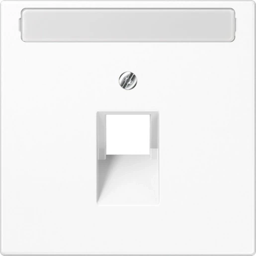 Jung LS range afdekking ls990 UAE/IAE 1 connector Met label zwart LS969-1NAUASWM