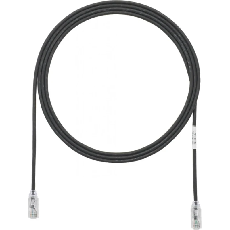 Panduit Koperen patchkabel performance 28AWG LSZH U / UTP Cat6 RJ45 8(8) 0.5M zwart UTP28SP0.5MBL