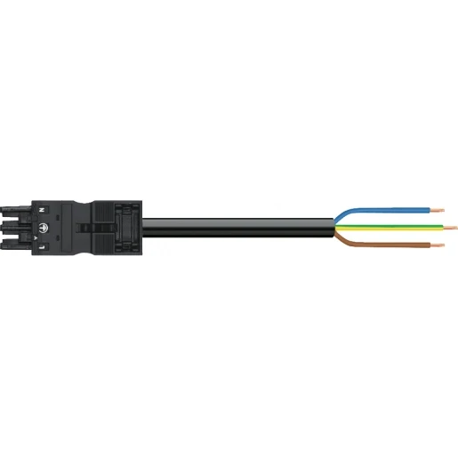 Wago SERIE 771 Patchkabel gebouwinstallatie 3p Contrastekker (female) Vrij kabeluiteinde 6000mm