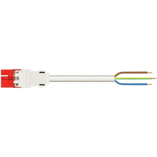 Wago SERIE 771 Patchkabel gebouwinstallatie 3p Stekker Vrij kabeluiteinde 3000mm