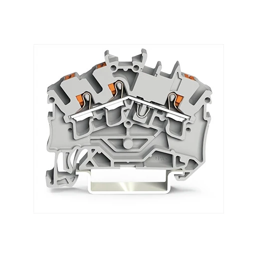 Wago SERIE 2202 Verbindingsrijgklem 0,75-4mm² eendr. 0,25-2,5mm² meerdr. Zwart