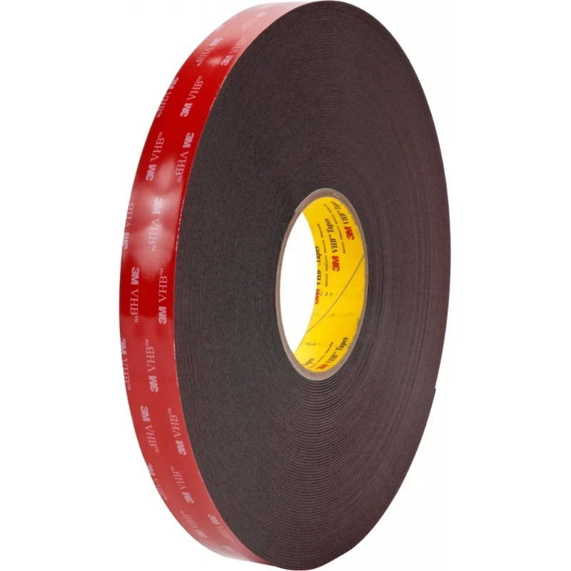 3M VHB TAPE 5952F ZWART 19MM X 3 meter 1.1MM BLISTERVERPAKKING