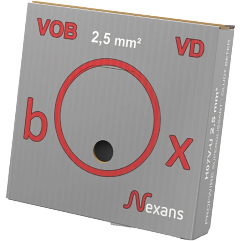 Nexans H07V-U Eca Installatiedraad 2.5mm² grijs 100M 10564793