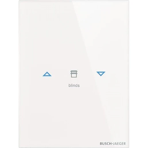 ABB Busch-Jaeger I-bus KNX Glas aanraaksensor KNX 2-voudig wit met tekstv IP20 2CKA006300A1616