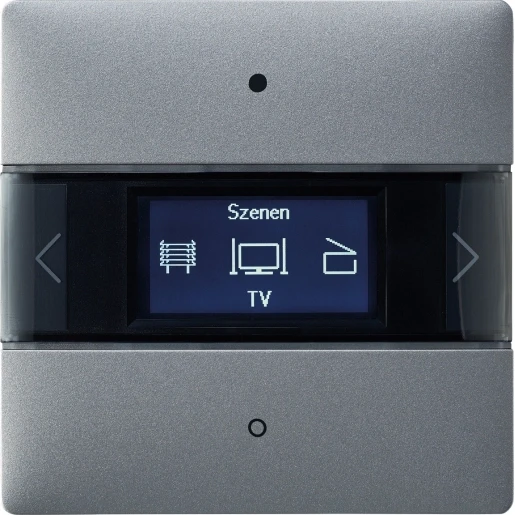 Theben LuxorLiving Ruimtecontroller geïntegreerde temperatuurregelaar 2-voudig zilver inbouw IP20 RAL 9006 4802418