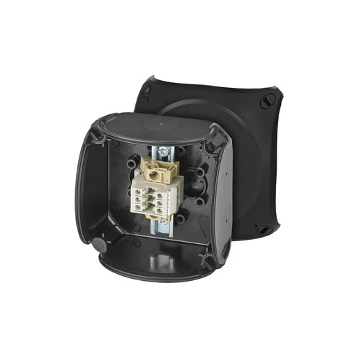 Hensel Ex-Kabeldoos IP66 met 3x Rijgklem 1,5-2,5mm² Ex-zones 2 en 22 Zwart