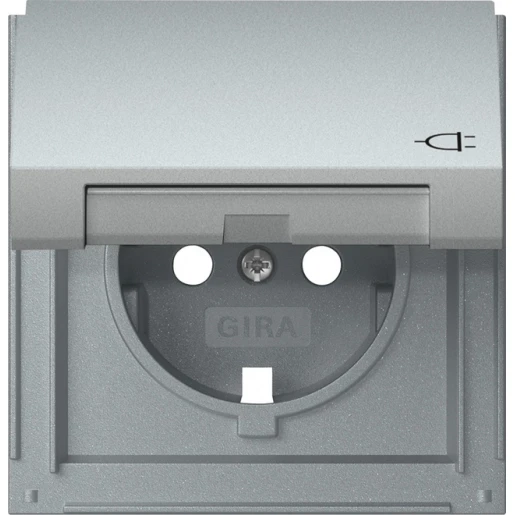 Gira TX_44 wandcontactdoos ra kd aluminium 492265