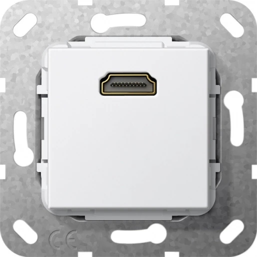 Gira Non-Design koppelplaat HDMI Basiselement met centrale afdekplaat Zonder label 566903