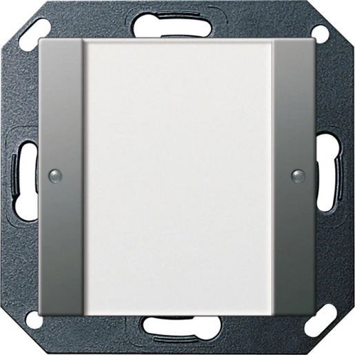 Gira System 55 Tastsensor potentiaalvrij enkelvoudig RVS met tekstv inbouw IP20 2001600