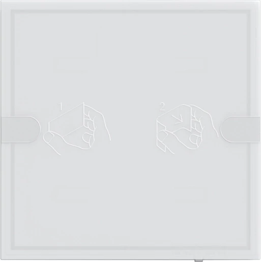 Gira TS4 KNX tastsensensor komfort KNX enkelvoudig wit inbouw IP21 5001003