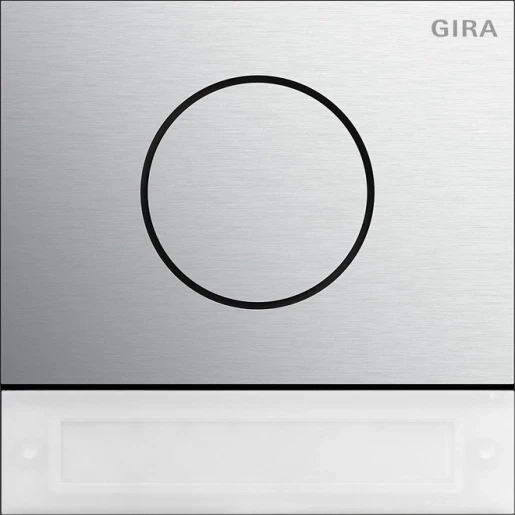 Gira System 106 Deurstationmodule IBS-toets spreken/bellen enkelvoudig aluminium 5569926