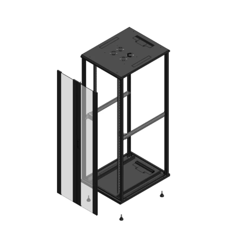 Gigamedia Vloer patchkast AV dubbel VER SP EX 19" 47HE 800x1000mm Zwart GGM 7047810PVDSPEX