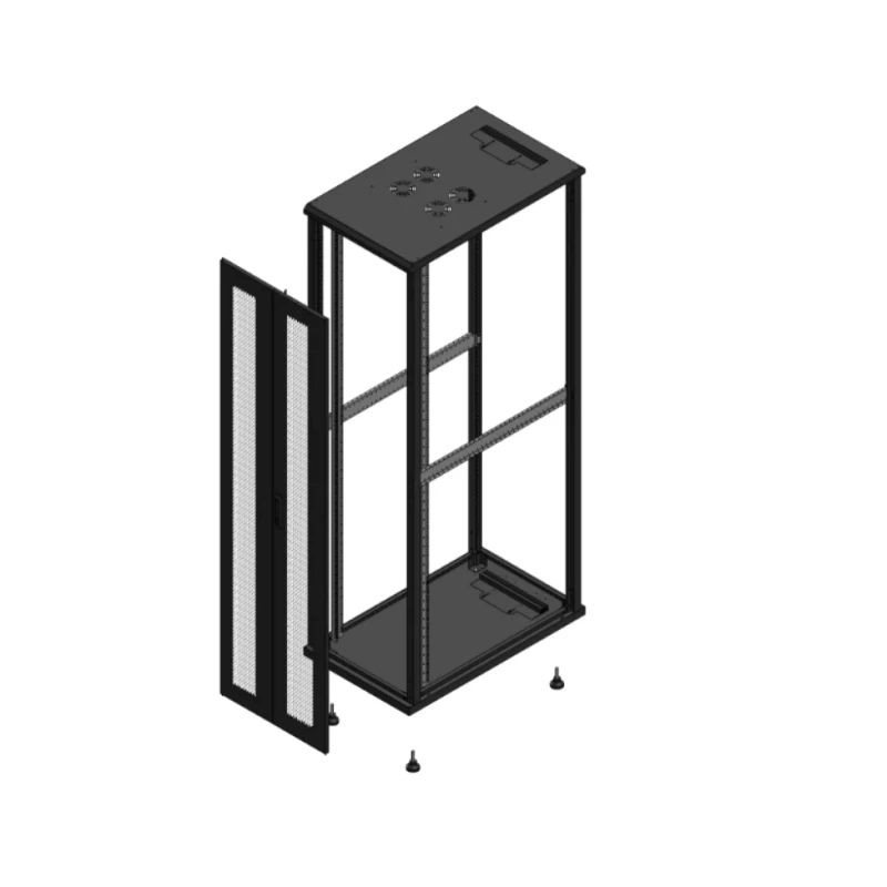 Gigamedia Vloer patchkast AV dubbel PER SP EX 19" 47HE 600x1000mm Zwart GGM 7047610PPDSPEX