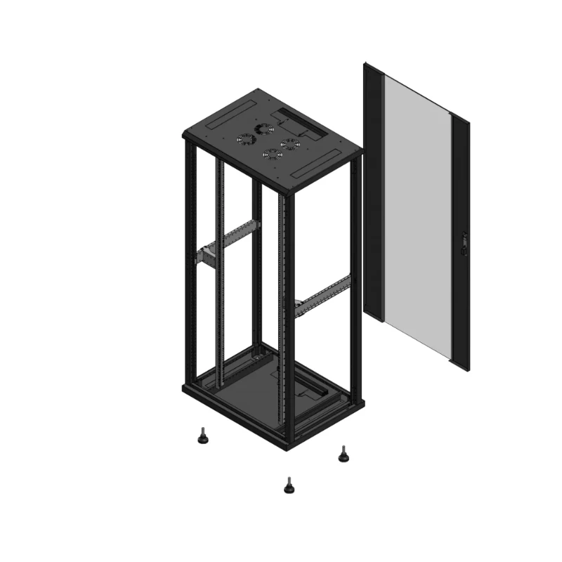 Gigamedia Vloer patchkast SP AR enkel VER EX 19" 36HE 800x600mm Zwart GGM 703686SPPVSEX