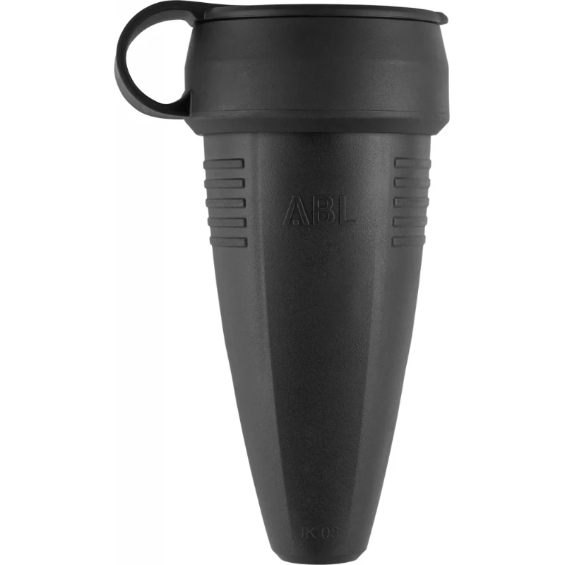 ABL Original koppeling SCHUKO rubber (TPE) zwart kraag IP44