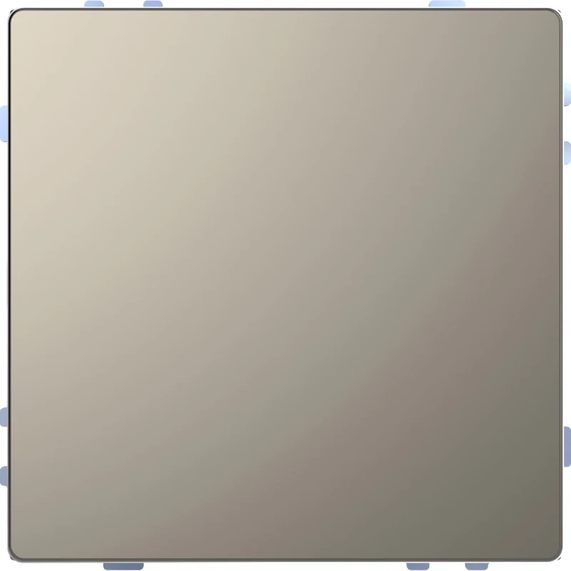Merten SpaceLogic KNX KNX drukknop Pro T nickel System D KNX enkelvoudig grijs inbouw IP20 MTN6185-6050