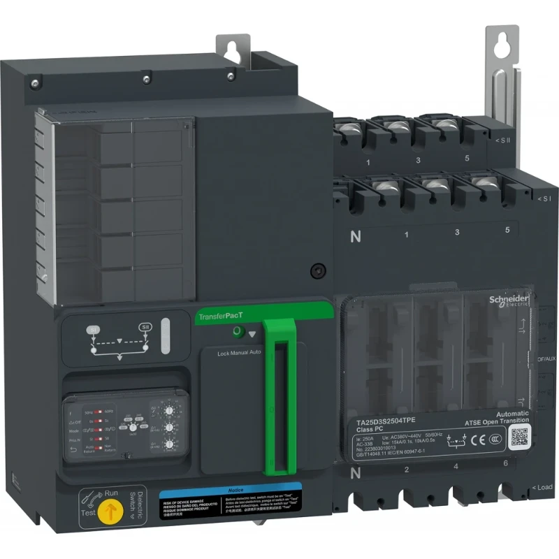 Schneider Electric TRANSFERPACT AUTO 250 A 3P DRAAI 400V