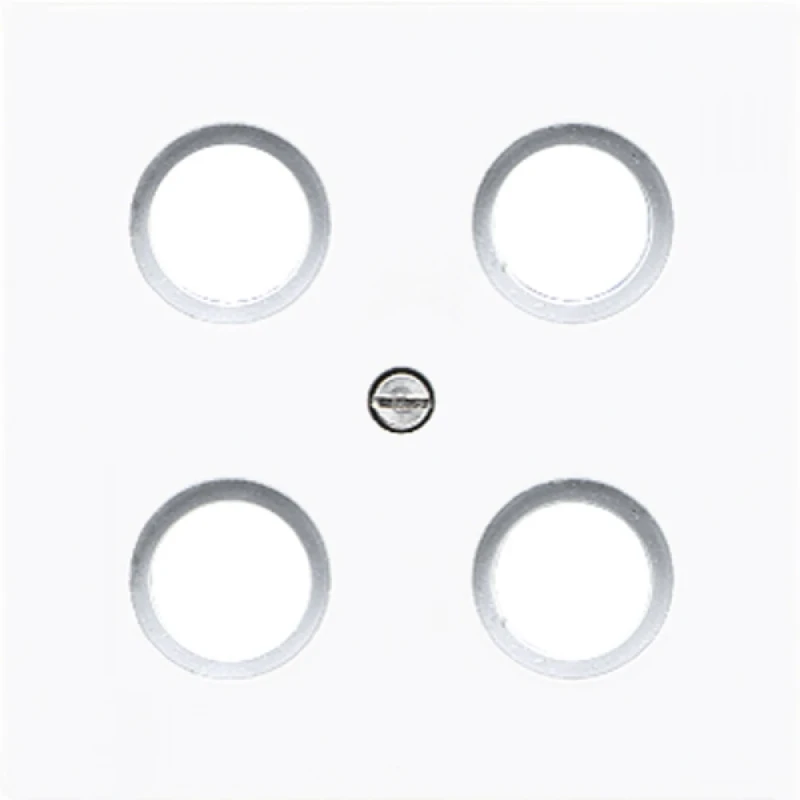 Jung LS range centraalplaat contactdoos hirschmann ls990 Satelliet 1 connector Zonder label wit LS990-4SAT1WW