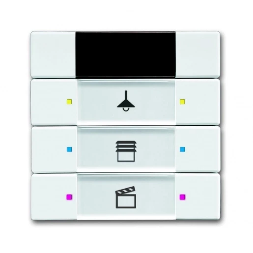 ABB Busch-Jaeger KNX, Future, Solo, Axcent, Carat Tastsensor bussysteem KNX 3-voudig wit IP20 RAL 9016 2CKA006135A0145