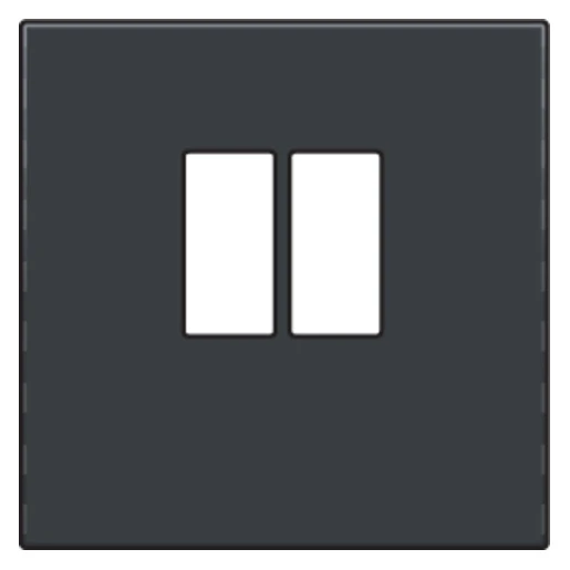 Niko Intense Centraalplaat aansluitdoos Luidsprekeraansluiting Centraalplaat 1 connector Zonder label antraciet 122-69801