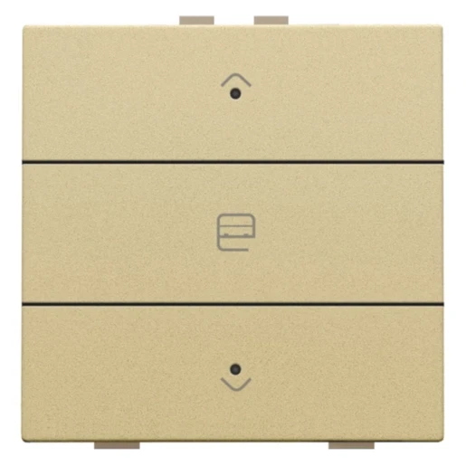 Niko Home Control Bediening motorsturing 3-voudig goud inbouw IP20 221-52033