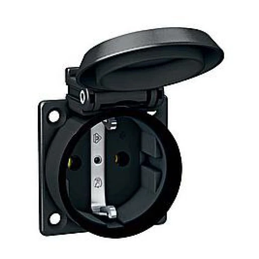 ABL Pro Line machinecontactdoos ra 50x50mm 250V 16A IP54 zwart 1561-000