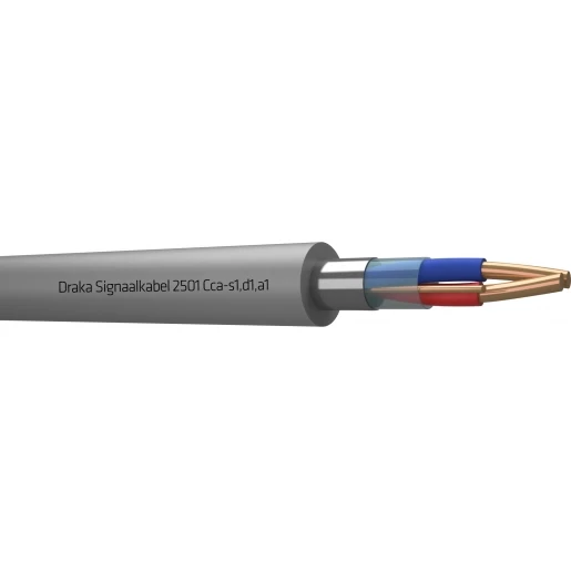 Draka 2500 Cca signaalkabel 8x2x0,8mm Grijs
