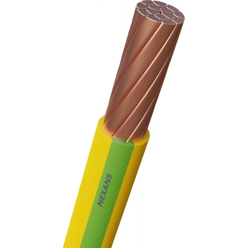 Nexans H07Z1-R Cca Installatiedraad 70mm² groen/geel 1M 10538839