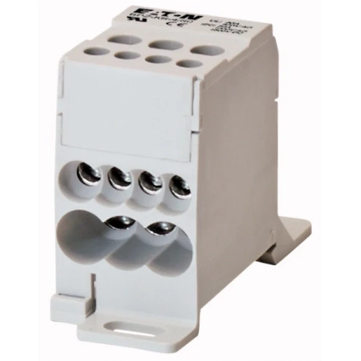 Eaton Klemmenblok 1-polig 80a 6 uitgaande klemmen alu