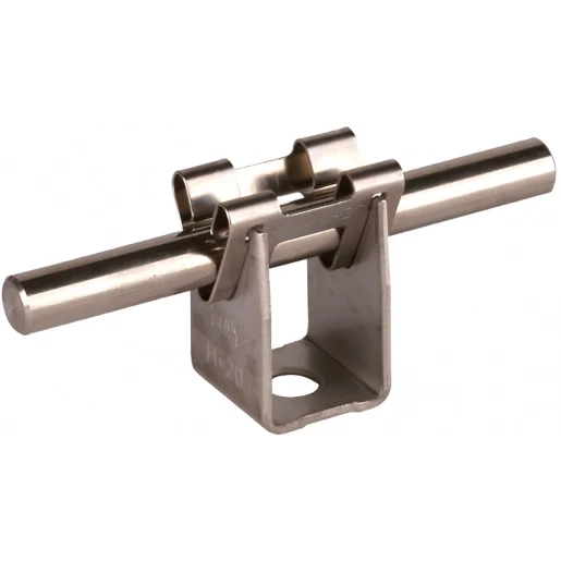 Dehn Conductor holder dehngrip stst f.rd 8mm h 20mm with fixing bore 7.8mm