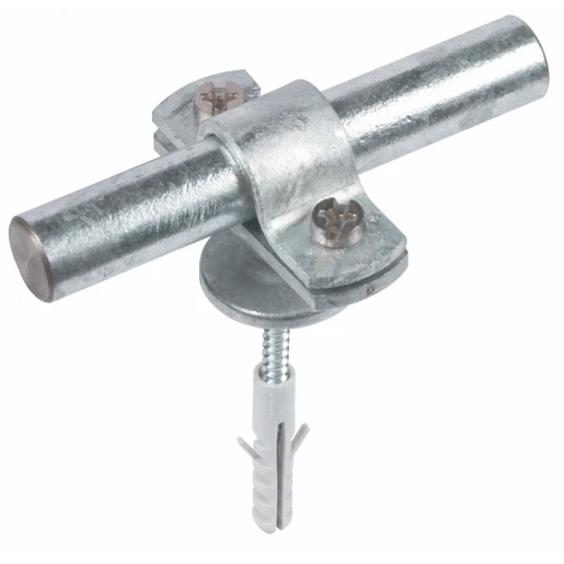 Dehn Rod holder with cover plate for rd 16mm st-zdc with mounting mat.