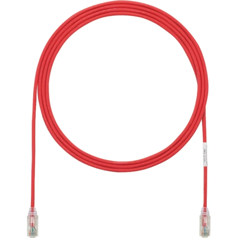 Panduit Koperen patchkabel performance 28AWG LSZH U / UTP Cat6 RJ45 8(8) 0.5M rood UTP28SP0.5MRD