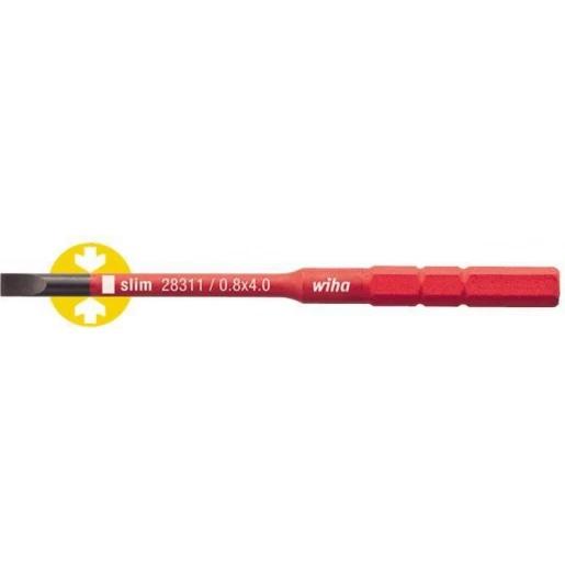 Wiha Slimvario Electric Bit sleufkop 2831-10 75mm 22034581
