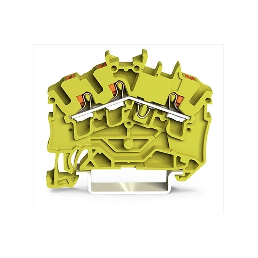 Wago SERIE 2202 Verbindingsrijgklem 0,75-4mm² eendr. 0,25-2,5mm² meerdr. Geel