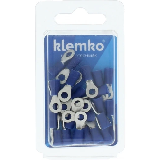Klemko Blister verpakte Geïsoleerde Ringkabelschoen M4 voor draad 1,5-2,5mm2