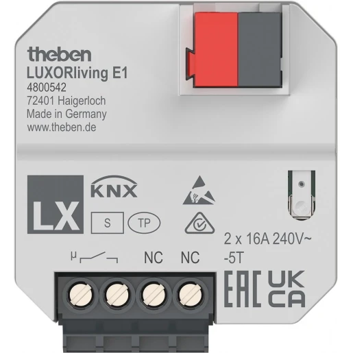 Theben LuxorLiving Verwarmingsactor enkelvoudig inbouw 4800542