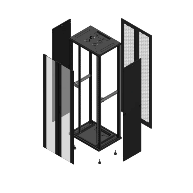 Gigamedia Vloer patchkast AV dubbel VER AR dubbel PER 19" 47HE 800x600mm Zwart GGM 704786PVDPPD