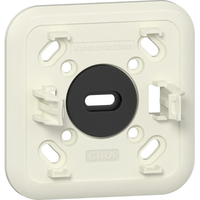 Gira montageplaat k/p wandcontactdoos ra opbouw 1-voudig Glanzend wit RAL 1013 305110