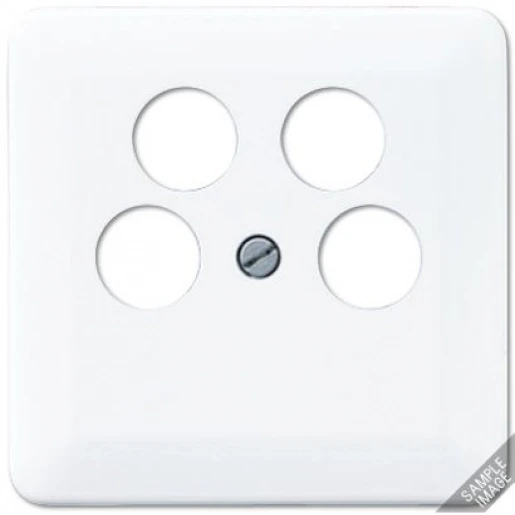 Jung CD range centraalplaat 4-gaats ankaro cd500 Satelliet 4 connectoren Zonder label wit 561-4SAT2